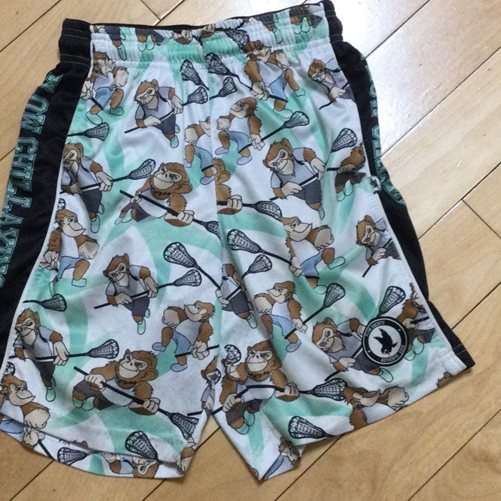 Flow Society Lacrosse Bear Print Shorts